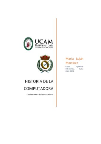 HISTORIA DE LA COMPUTADORA Pdf