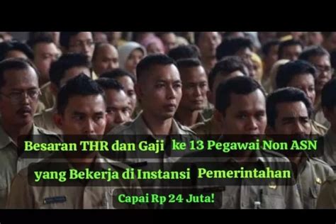 THR 2024 Segera Cair Intip Besaran THR Dan Gaji Ke 13 Pegawai Non ASN