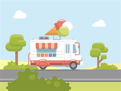 Ice Cream Truck Motion Design Animation Animation Design Motion Design