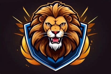 Premium Photo Lion Mascot E Sport Logo Design