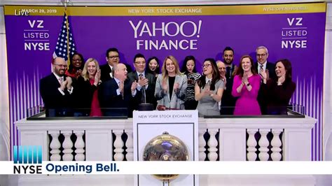 Yahoo Finance Nyse Vz Rings The Nyse Opening Bell® Youtube