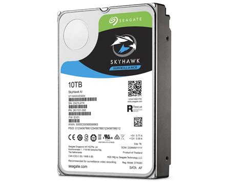 3.5" HDD 10.0TB Seagate ST10000VX0004 SkyHawk™ Surveil - ATEHNO