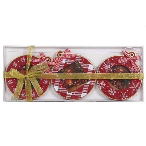 Set of 3 Festive Photo Decorations