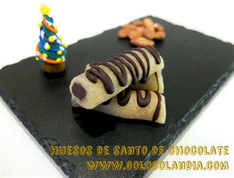 Huesos de santo chocolate Golosolandia Recetas y vídeos de postres y