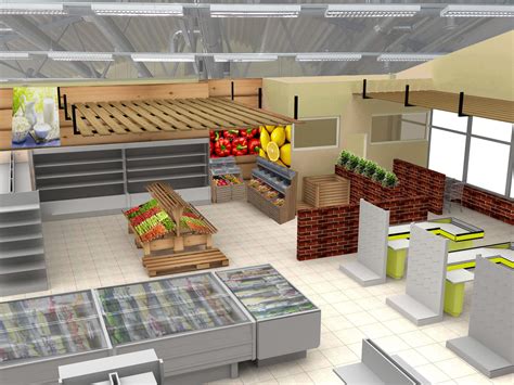 Store 3d Plan And Visualization Baltic Master