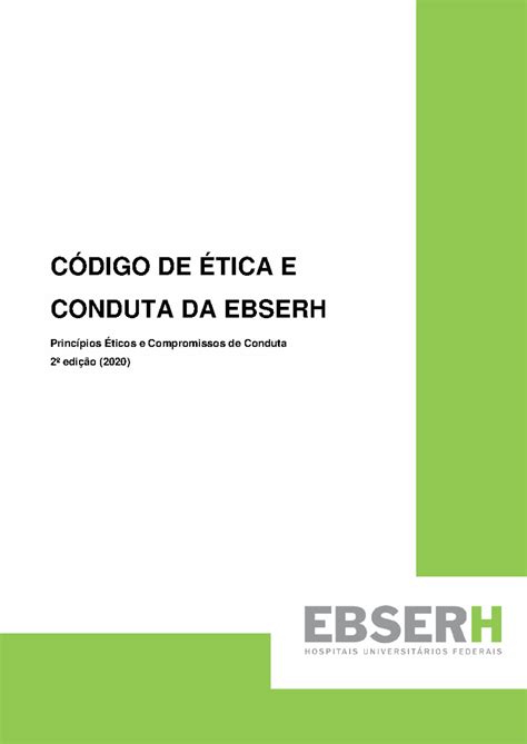 Código De Ética E Conduta Da Ebserh
