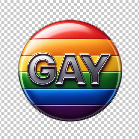 Premium PSD A Rainbow Flag With Gay Letters For Pride Concept