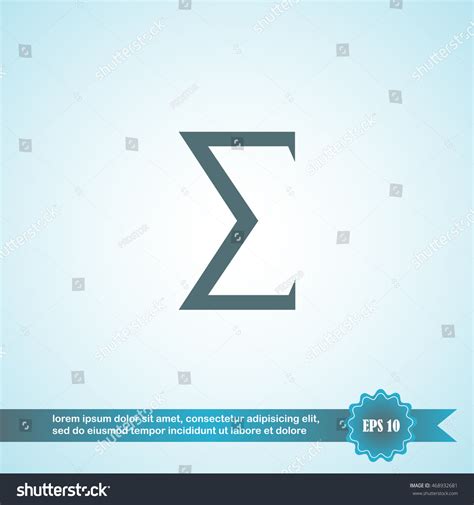 Sum Mathematical Symbol Stock Vector (Royalty Free) 468932681 ...