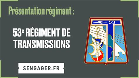 Présentation du 53ème régiment de transmissions YouTube