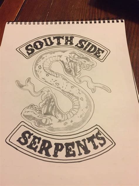 Southside Serpents Logo - Digital Drawing As Part of Jughead Cosplay ...