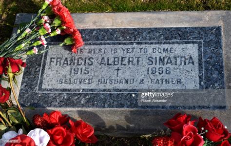 The simple tombstone and grave of singer Frank Sinatra is at Desert ...