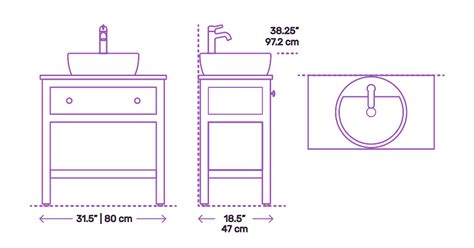 Bathroom Sink Elevation Semis Online