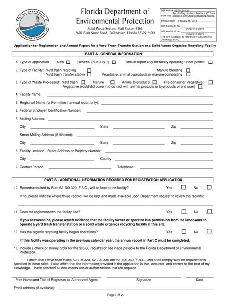 Fillable Online Dep State Fl Application For Registration And Annual