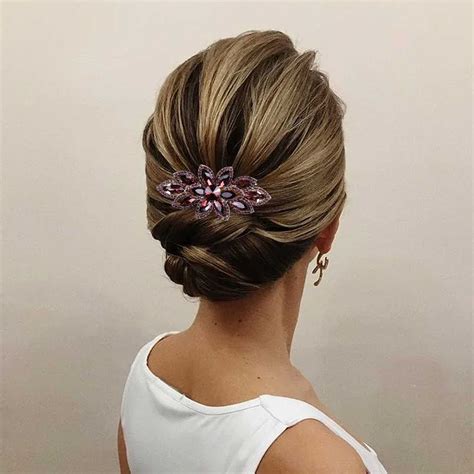 Adpan Floral Rhinestone Hairpin Luxury Crystal Flower Hair Clip Hair ...