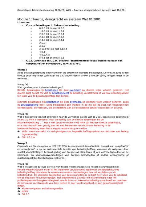 Gib Wc Werkcollege Module Functie Draagkracht En