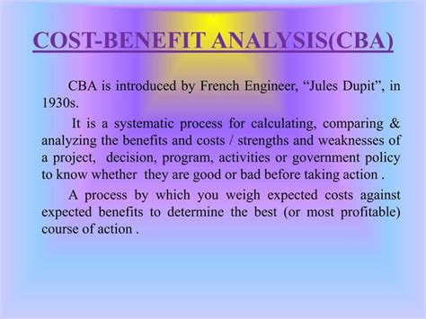 Cost Benefit Analysis Ppt