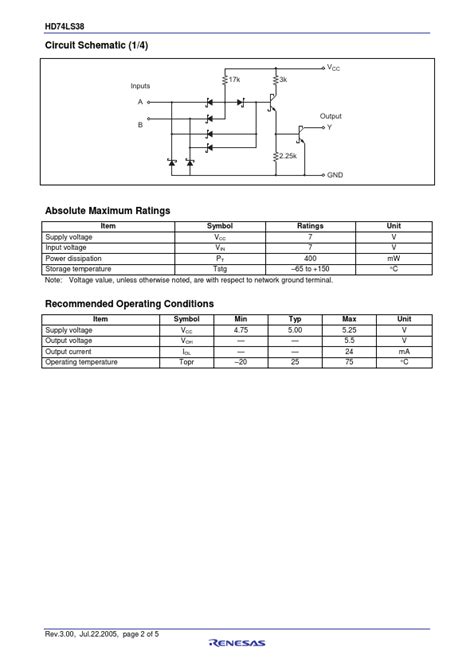 Hd Ls Datasheet Quadruple Input Positive Nand Buffers