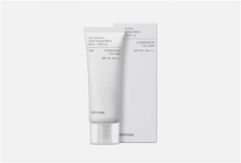 Легкий санскрин для жирной кожи Celimax Oil Control Light Sunscreen 40 ...