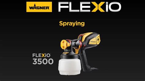 Wagner FLEXiO 3500 Paint Sprayer Spraying YouTube