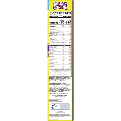 Golden Grahams Nutrition Facts Label Besto Blog