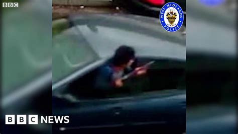 Cctv Footage Shows Birmingham Car Chase With Guns Bbc News