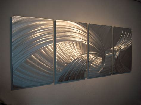 15 Best Collection of Abstract Metal Wall Art Panels