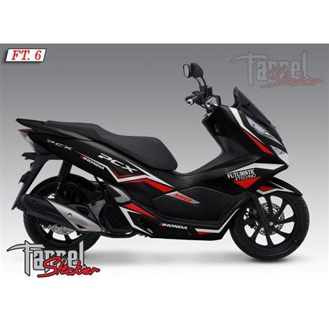 Jual Stiker Pcx Sticker Stripping Pcx Hitam Ft6 Shopee Indonesia