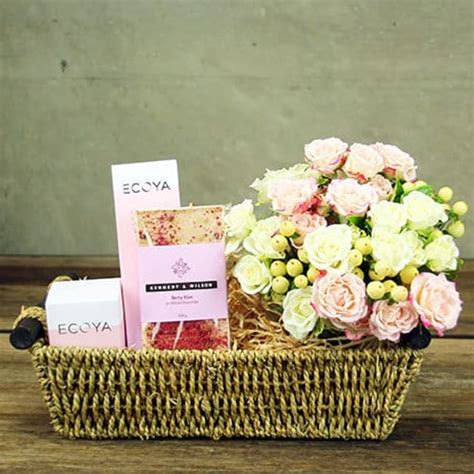 Pink Pamper Hamper Simply Stunning Flowers For Everyone