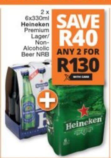 Heineken Premium Lager Non Alcoholic Beer Nrb X X Ml Offer At