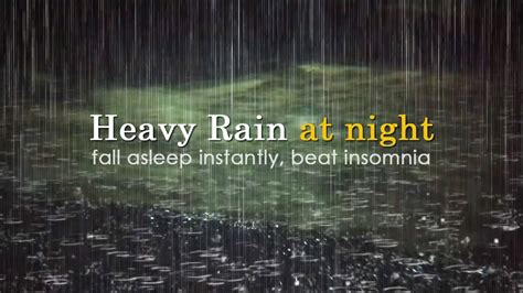 Heavy Rain And Thunder Sounds On The Floor Make You Easy To Fall Asleep