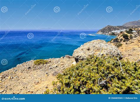 Landscape Of The Beautiful Coastline In Crete Stock Image Image Of