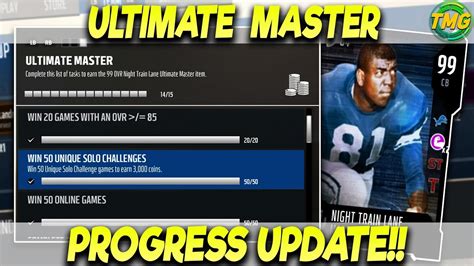 Mut 18 Ultimate Master Progress Update Im One Step Away Madden 18