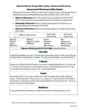 Grade 8 Dear Man Worksheets 2024