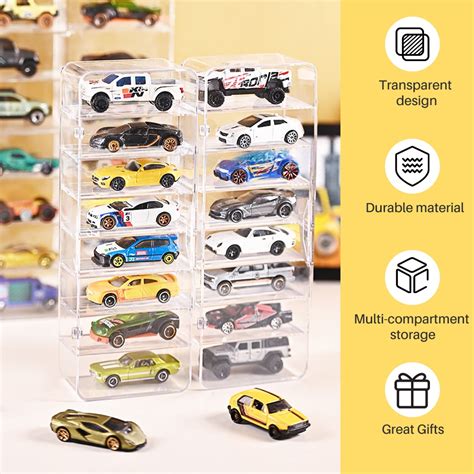 8 Slot Acrylic Display Case Hot Wheels Tomica 1 64 THICK MATERIAL Shopee Philippines