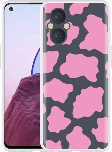 OnePlus Nord N20 Hoesje Roze Koeienvlekken Designed By Cazy Bol