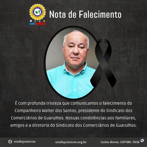 Nota De Falecimento Sindiqu Micos