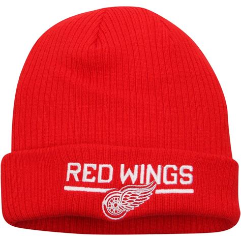 Youth Detroit Red Wings Reebok Red Center Ice Knit Hat