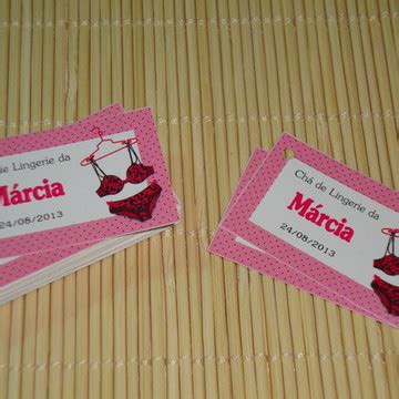 Tag Para Lembrancinha Cha De Lingerie Elo7