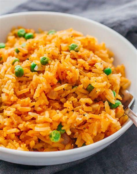 This mildly spicy Mexican rice is easily cooked using a pan on the ...