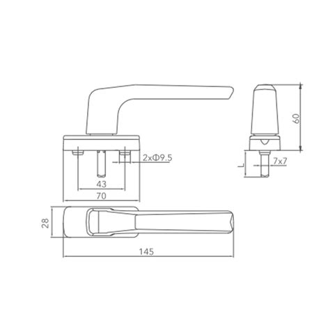 Upvc Window Handles Sliding Window Handle Aluminium Window Handle - Buy ...