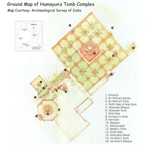 Humayuns Tomb Floor Plan