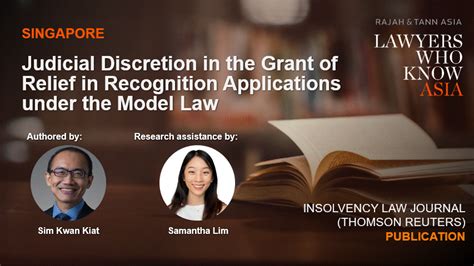 Rajah And Tann Asia On Linkedin Publication Judicial Discretion In The