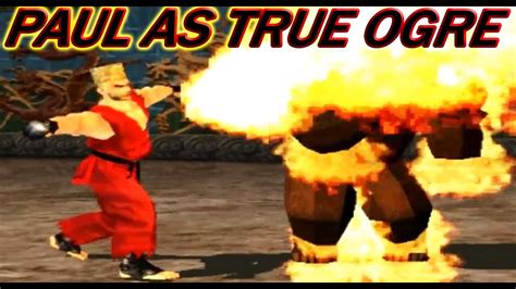 Tas Paul With True Ogre S Moves Gameplay Tekken Arcade Version