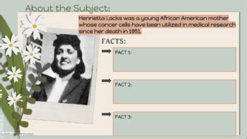 Henrietta Lacks Introduction Lesson By The Teacher Planner Co Tpt