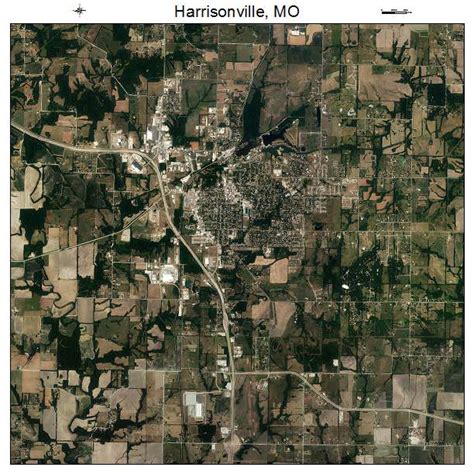 Aerial Photography Map of Harrisonville, MO Missouri