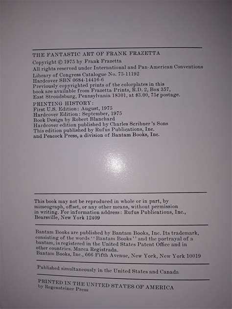 The Fantastic Art Of Frank Frazetta Intro By Betty Ballantine Etsy