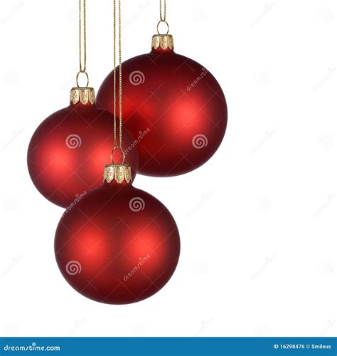 Christmas Arrangement With Red Baubles Stock Photo Image Of Colorful