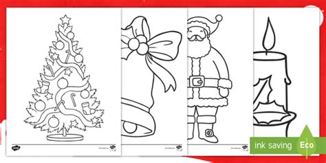 Christmas Coloring Sheets Teacher Made