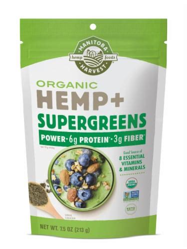 Manitoba Harvest Hemp Supergreens Powder Oz Kroger