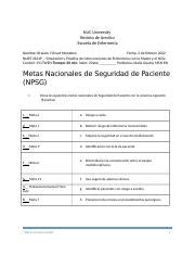 Prueba Corta NPSG Docx NUC University Recinto De Arecibo Escuela De